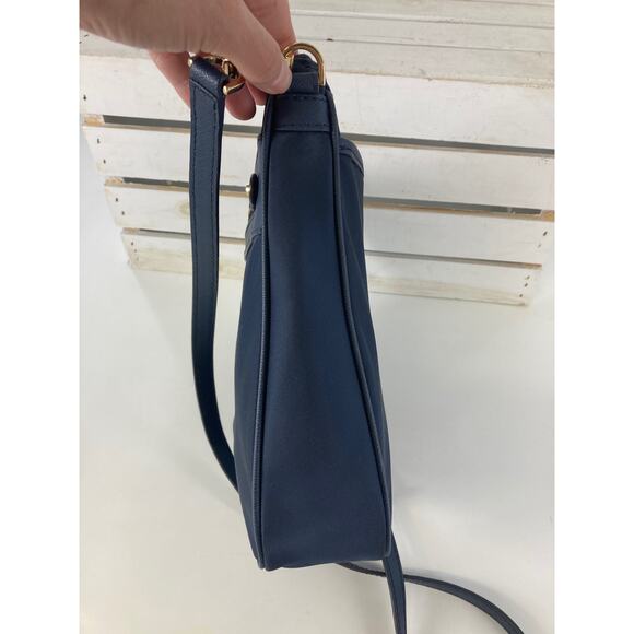 MICHAEL KORS, NAVY BLUE NYLON MEDIUM CROSSBODY BAG (ASIS) - Picture 7 of 15